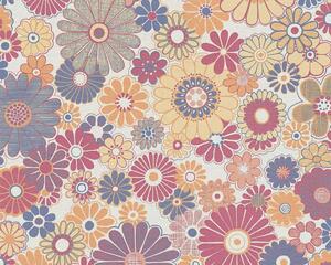 Tapet vlies pentru perete retro chic 39535-4