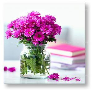 Tablou de perete PINK FLOWERS_151-12 - 30x30 cm