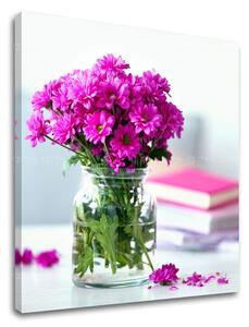 Tablou de perete PINK FLOWERS_151-12 - 30x30 cm