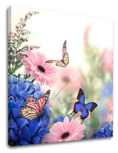 Tablou de perete PINK FLOWERS_153-12 - 30x30 cm