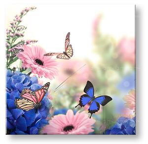 Tablou de perete PINK FLOWERS_153-12 - 30x30 cm
