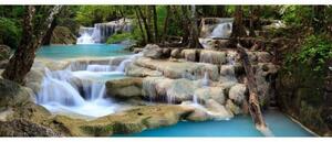 Fototapet panoramic vlies cu cascada 375 x 150 cm