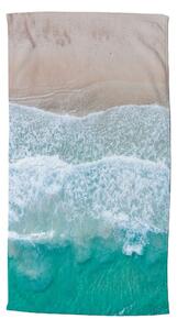 Prosop de plajă bej-turcoaz 100x180 cm – Good Morning