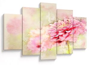 Tablou - Floare roz, aquarel (150x105 cm)
