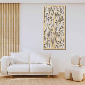 Decorațiune elegantă de perete din lemn cu motiv forestier | VFOOF