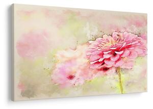 Tablou - Floare roz, aquarel (90x60 cm)