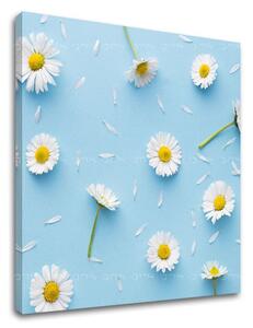 Tablou de perete WHITE FLOWERS_163-12 - 30x30 cm