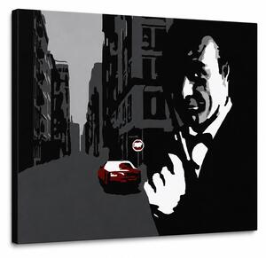 Tablou pictat manual POP Art James Bond 1 parte bond3 - 100x70 cm