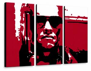 Tablou pictat manual POP Art Terminator 3 piese ter2 - 60x40 cm