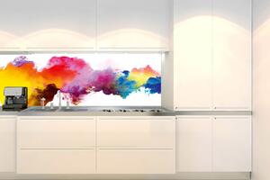 Fototapet pentru bucătărie - abstract colorat 180 x 60 cm