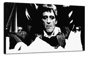 Tablou POP ART pictat manual Scarface 1 parte smk - 80x40 cm