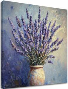 Pictură Vis lavanda | Cameră provensală | finisată de mâna artistului - 40x40 cm