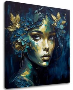 Picturi moderne pe pânză - Feminine Grace in Motion - 60x60 cm