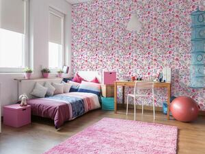 Tapet vlies de lux flori mici roz