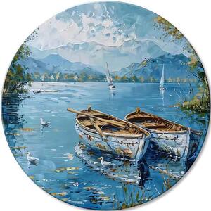 Picturi rotunde cu acril Forever împreună - 60 cm