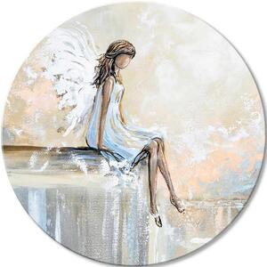 Picturi rotunde cu acrilic Angel's Rest - 60 cm