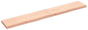 Blat de baie, 200x30x(2-6) cm, lemn masiv netratat