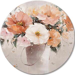 Picturi rotunde cu acrilic Silent Symphony - 60 cm