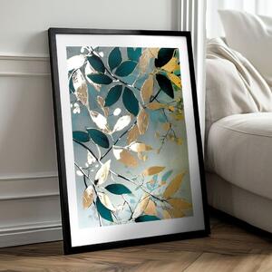 Poster de perete cu efect EXTRA - Nordic Flora - 40x60 cm