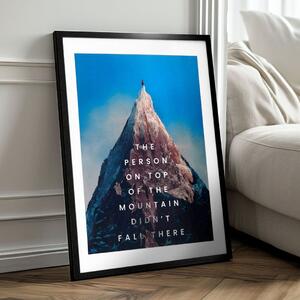 Poster de perete cu efect EXTRA - Peak Motivation - 40x60 cm