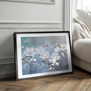 Poster de perete cu efect EXTRA - Nordic Bloom - 40x60 cm