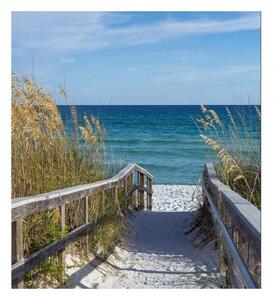 Fototapetă vlies promenadă cu nisip 225 x 250 cm