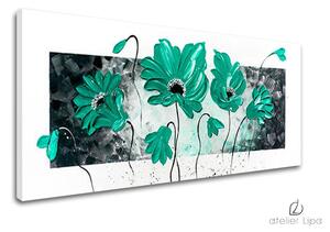 Reproducere pe pânză FLORI - 70x30 cm