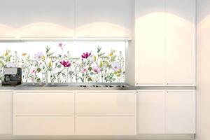 Fototapet pentru bucătărie - model floral 180 x 60 cm
