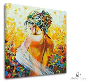 Reproducere pe pânză WOMAN - 50x50 cm