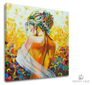 Reproducere pe pânză WOMAN - 50x50 cm