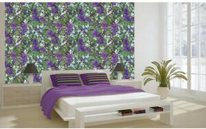 Tapet vlies de lux natură statică florală violet