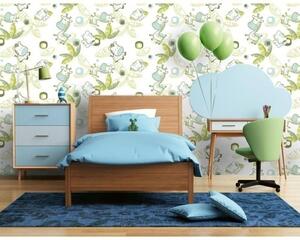 Tapet vlies de lux girafe verzi