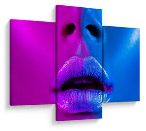 Tablou - Imaginea buzelor colorate (90x60 cm)