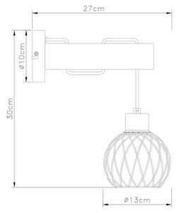 Lampă de perete PAULO 1xE27/15W/230V Globo 15534W