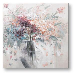 Tablou pictat manual FLORI 1 parte - 80x80 cm
