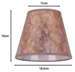 Duolla - Abajur pentru lampă de birou SOFIA XS E14 pr. 18,5 cm cupru