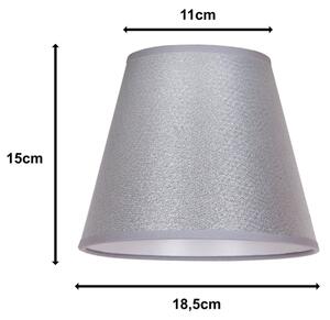 Duolla - Abajur pentru lampă de birou SOFIA XS E14 pr. 18,5 cm argintiu