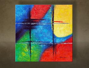 Tablou pictat manual ABSTRACT 1 parte