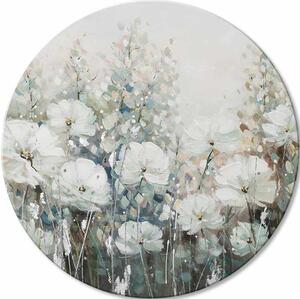 Tablou pictat rotund Simfonia Primăverii - 60 cm