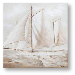 Tablou canvas BARCĂ CU VELE 1 - 50x50 cm