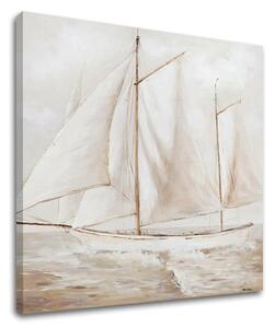 Tablou canvas BARCĂ CU VELE 1 - 50x50 cm