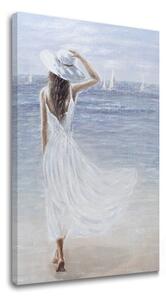 Tablou canvas FEMEIA ȘI MAREA 1 - 40x60 cm