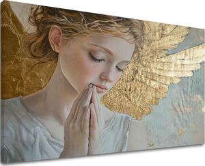 Tablouri cu îngeri Comoara cerească | finisată de mâna artistului - 40x60 cm
