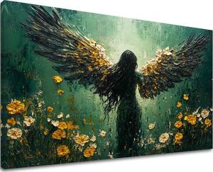Tablouri cu îngeri Lumina speranței | finisată de mâna artistului - 40x60 cm