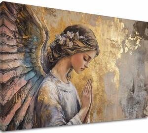 Tablouri de îngeri Heavenly Joy | finisată de mâna artistului - 40x60 cm