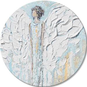 Tablouri rotunde cu acrilice Whisper of Love - 60 cm