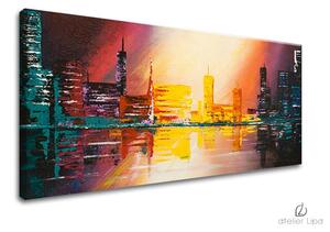Reproducere pe pânză ORAȘ - 60x30 cm