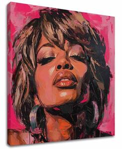 Tablou de perete TINA TURNER - Queen of Rock | finisată de mâna artistului - 100x100 cm