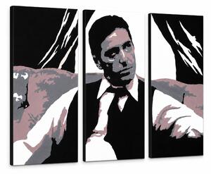 Tablou POP ART pictat manual AL PACINO 3 bucăți al11 - 60x40 cm [3 x 20x40]