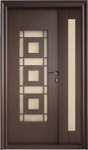 Ușă de intrare metalică pentru exterior Helis 120x205 cm stânga